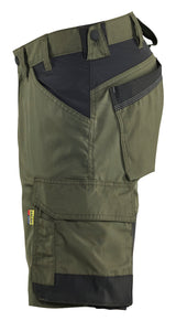 Blåkläder 1753 Håndværker Shorts med stretch produktfoto med tryk