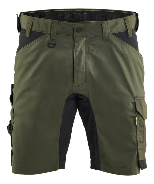 Blåkläder 1753 Håndværker Shorts med stretch med tryk eller logo – arbejdstøj og firmatøj