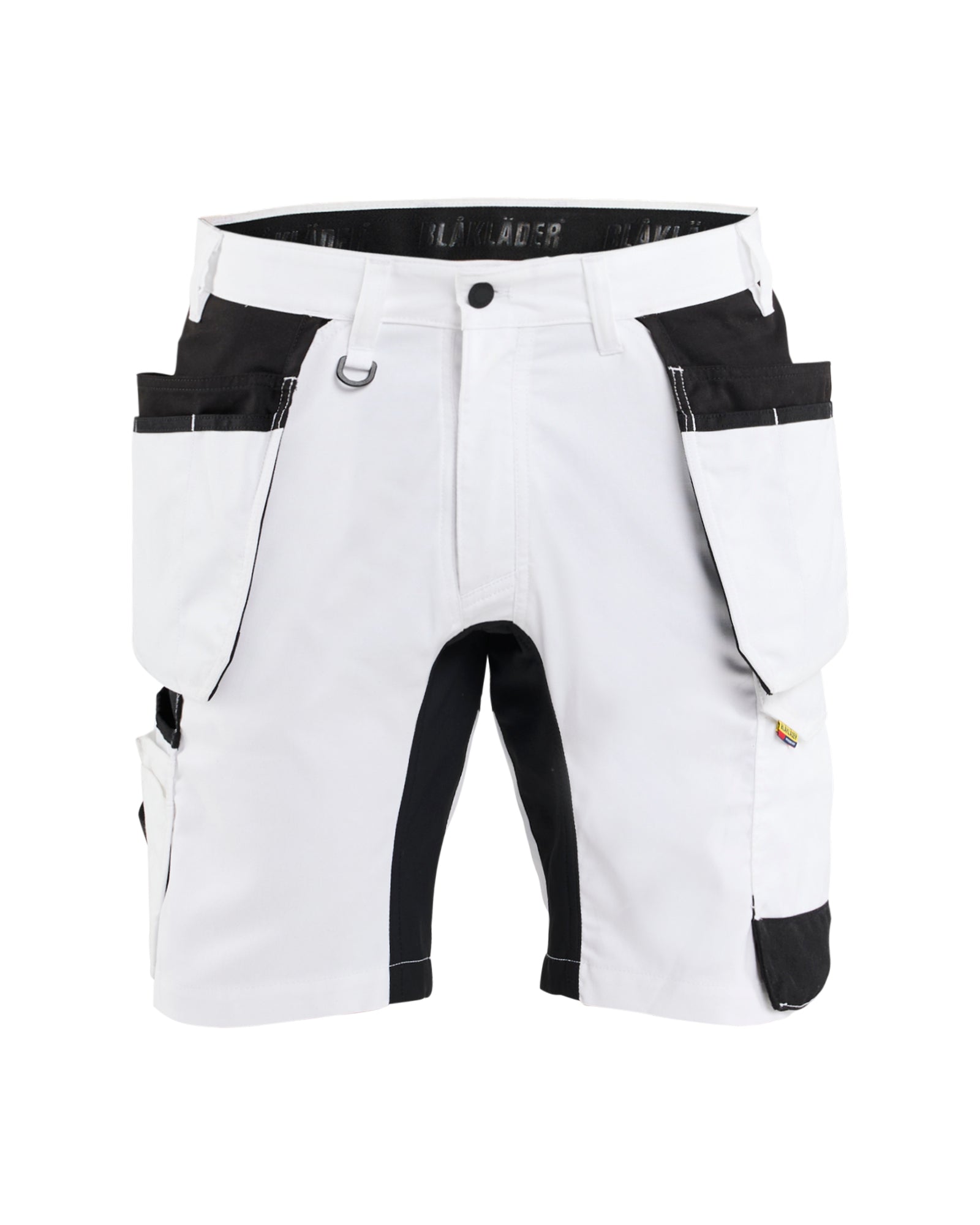 Blåkläder 1772 Shorts med stretch, Hvid/Sort