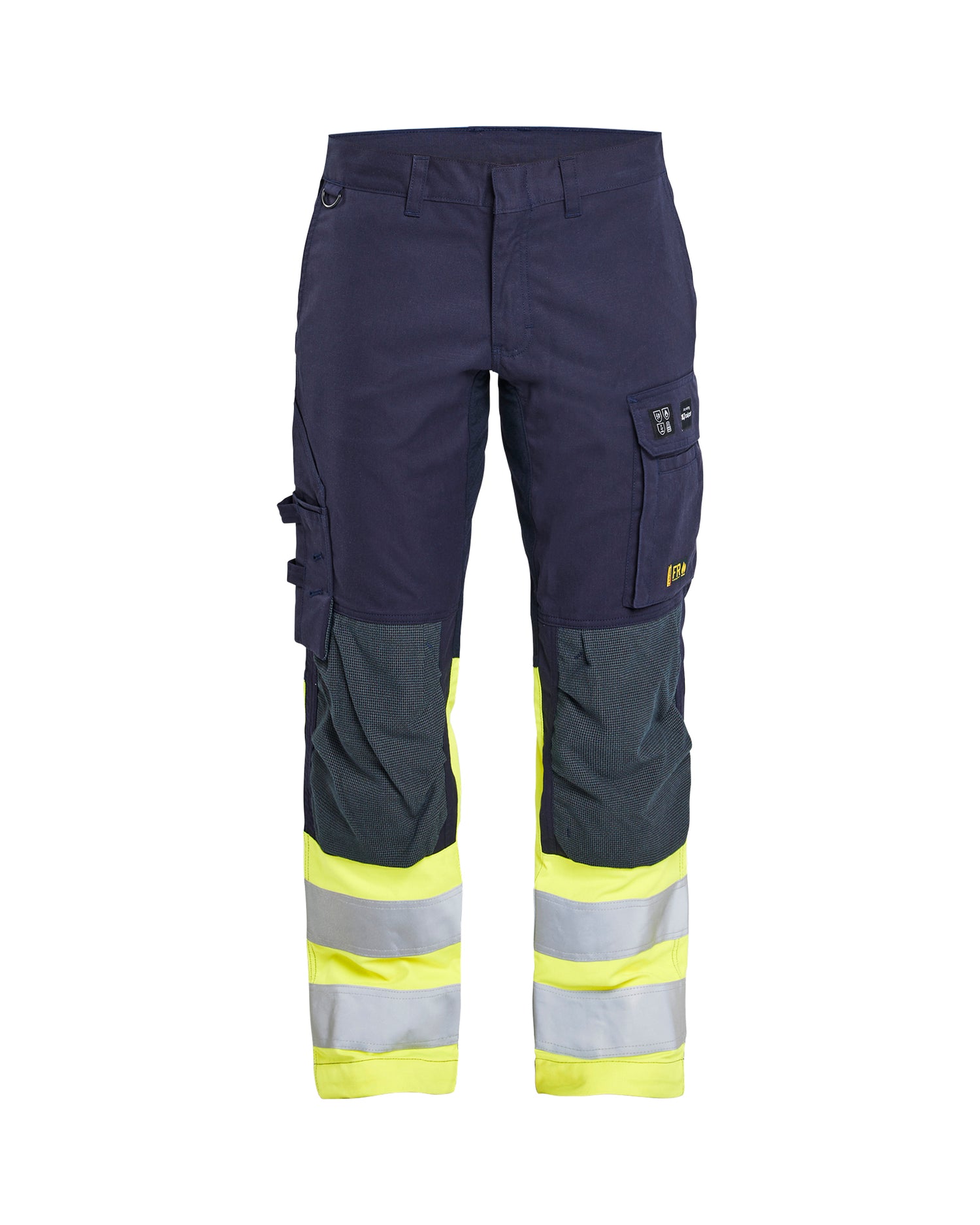 Blåkläder 1787 Multinorm Buks Inherent med stretch, Marineblå/High Vis Gul