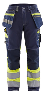 Blåkläder 1794 High Vis Buks med stretch med tryk eller logo – arbejdstøj og firmatøj