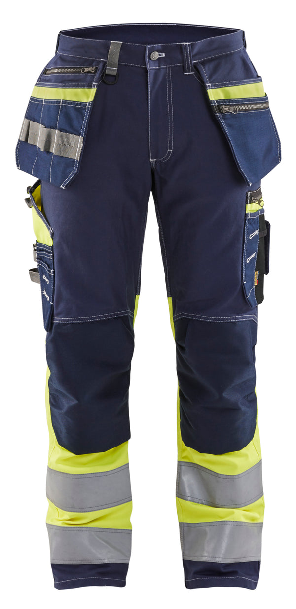Blåkläder 1794 High Vis Buks med stretch med tryk eller logo – arbejdstøj og firmatøj