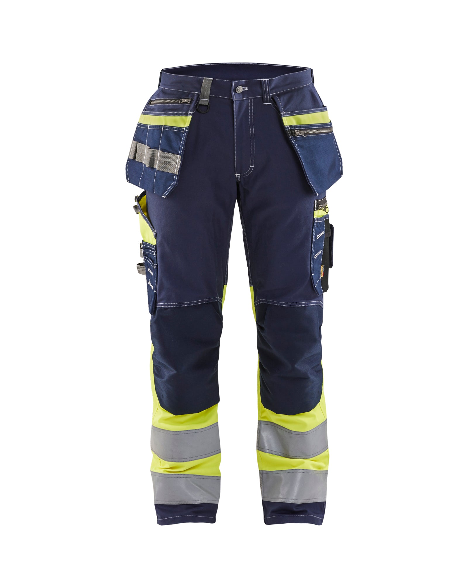 Blåkläder 1794 High Vis Buks med stretch, Marineblå/High Vis Gul