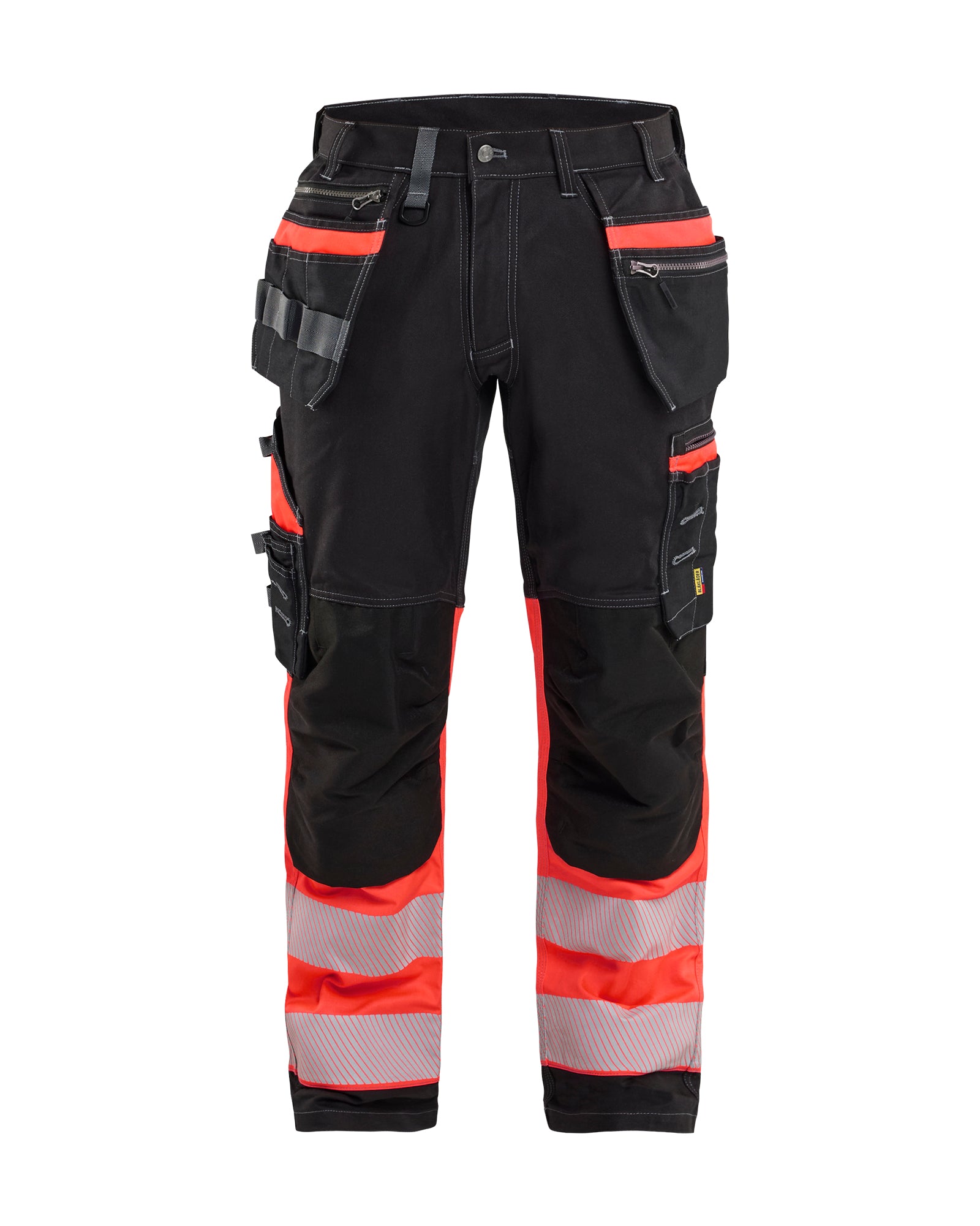 Blåkläder 1794 High Vis Buks med stretch, Sort/High Vis Rød