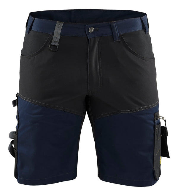 Blåkläder 1798 Håndværker shorts med stretch med tryk eller logo – arbejdstøj og firmatøj