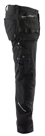 Blåkläder 1805 Håndværker Buks Softshell detalje til broderi