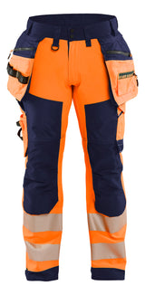 Blåkläder 1820 High Vis Softshell Buks detalje med firmalogo