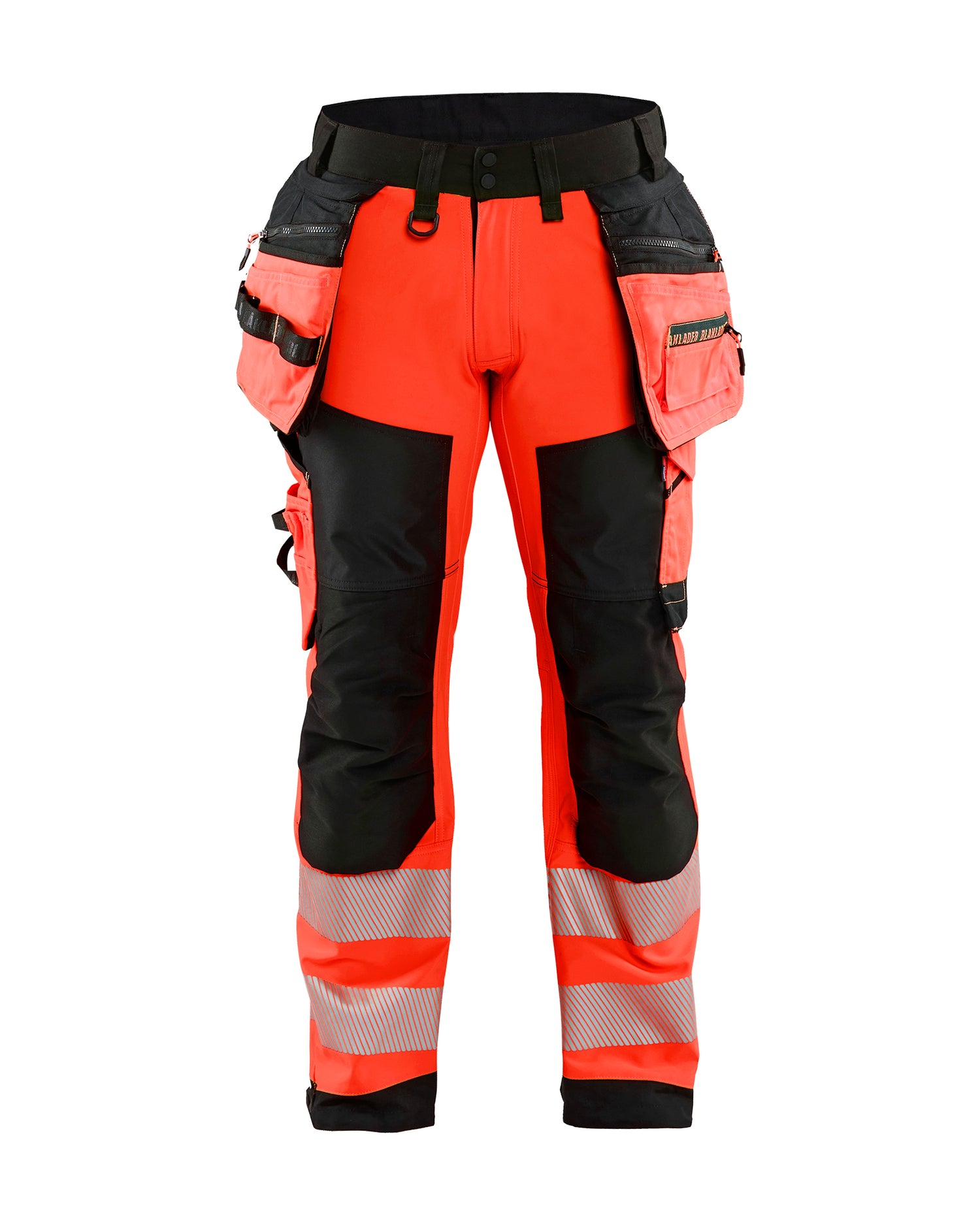 Blåkläder 1820 High Vis Softshell Buks, High Vis Rød/Sort