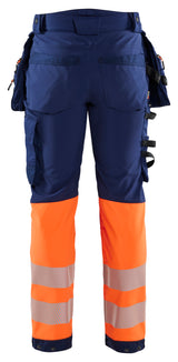 Blåkläder 1821 High Vis Softshell Buks nærbillede med logo