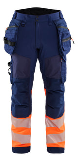 Blåkläder 1821 High Vis Softshell Buks materiale med firmalogo