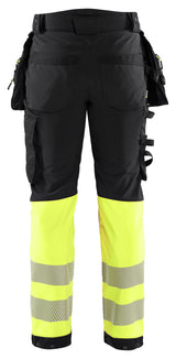 Blåkläder 1821 High Vis Softshell Buks materiale med logo