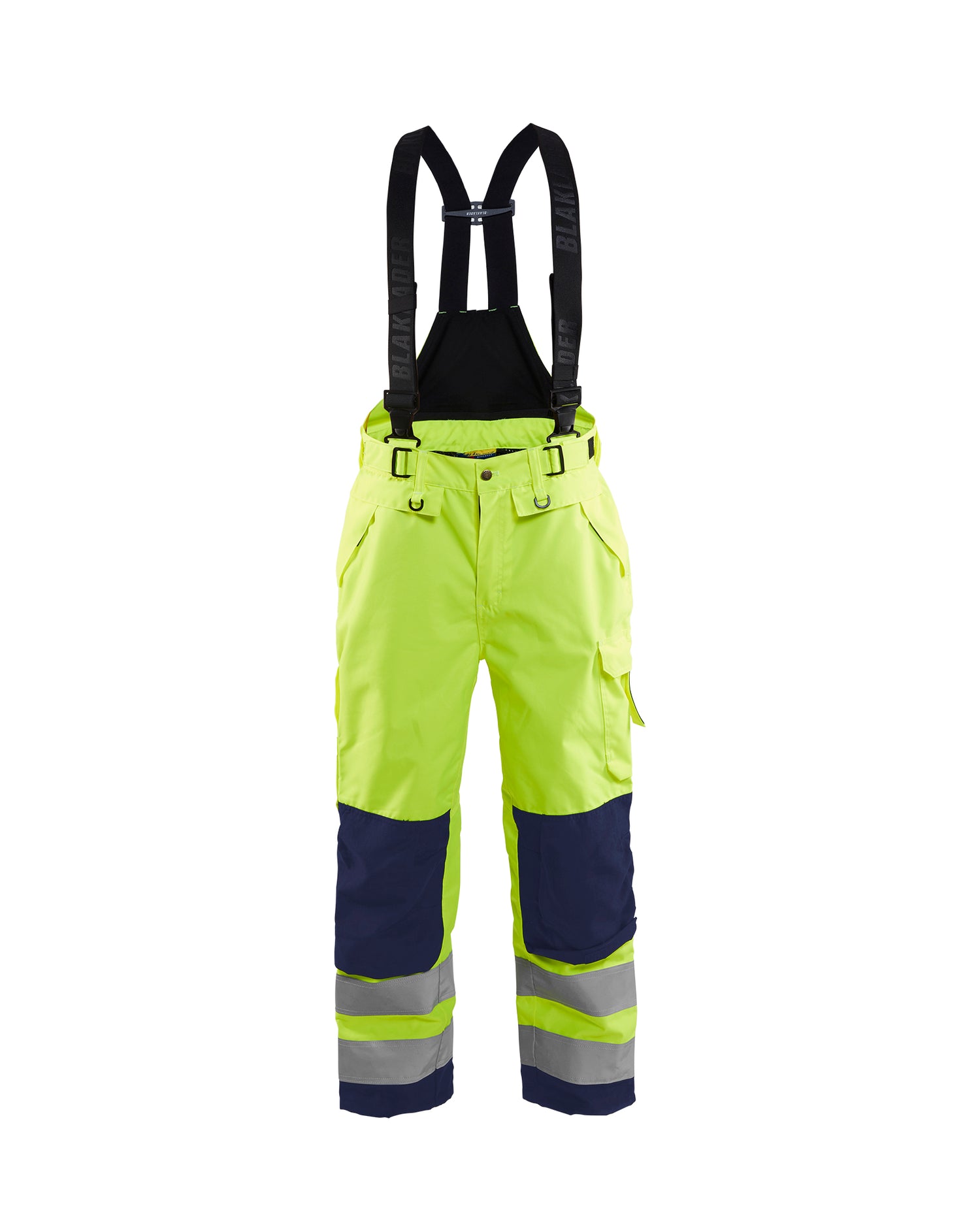 Blåkläder 1867 High Vis Skalbuks, High Vis Gul/Marineblå