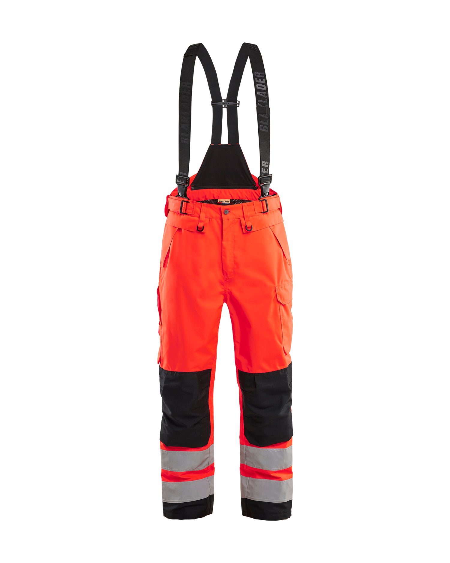 Blåkläder 1867 High Vis Skalbuks, High Vis Rød/Sort