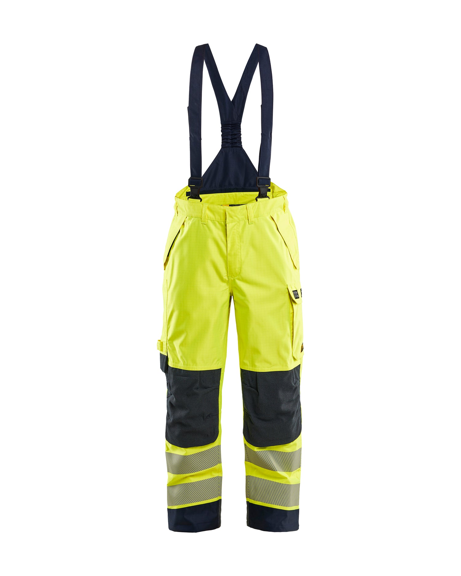 Blåkläder 1881 Multinorm Skalbuks Inherent, High Vis Gul/Marineblå
