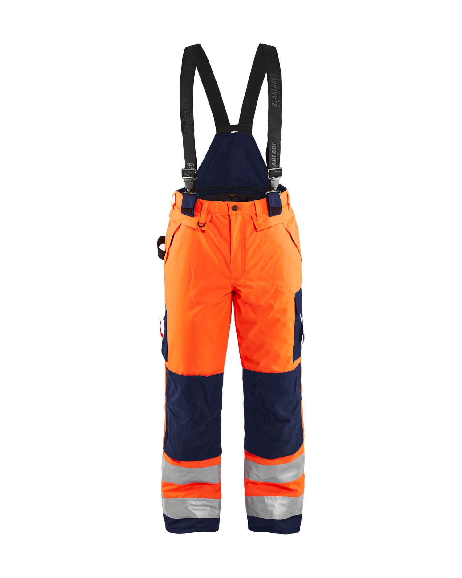 Blåkläder 1885 High Vis Vinter buks, High Vis Orange/Marineblå