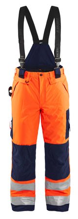 Blåkläder 1885 High Vis Vinter buks detalje med firmalogo