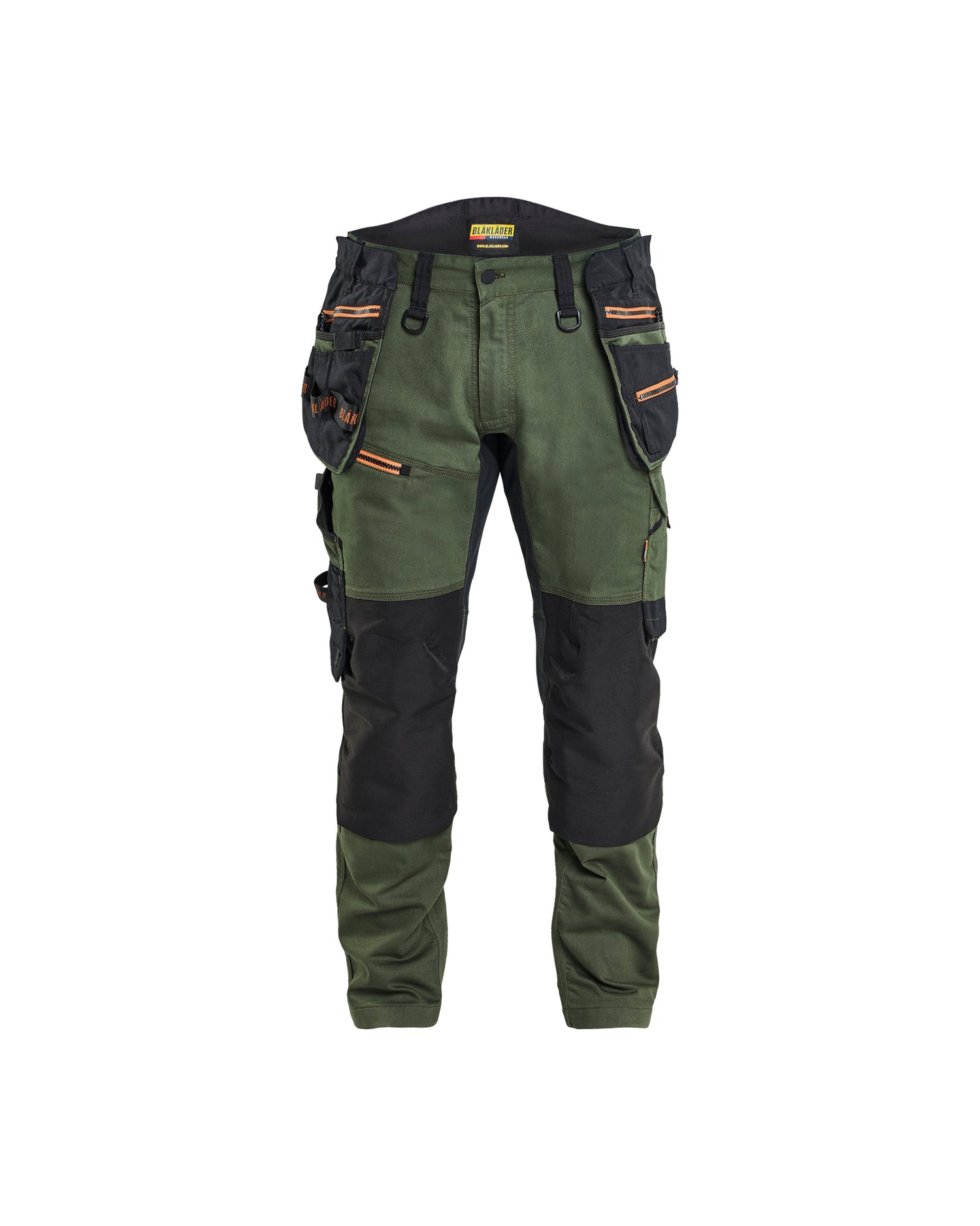 Blåkläder 1970 Striker Håndværkerbuks med Stretch, Skovgrøn/Rust