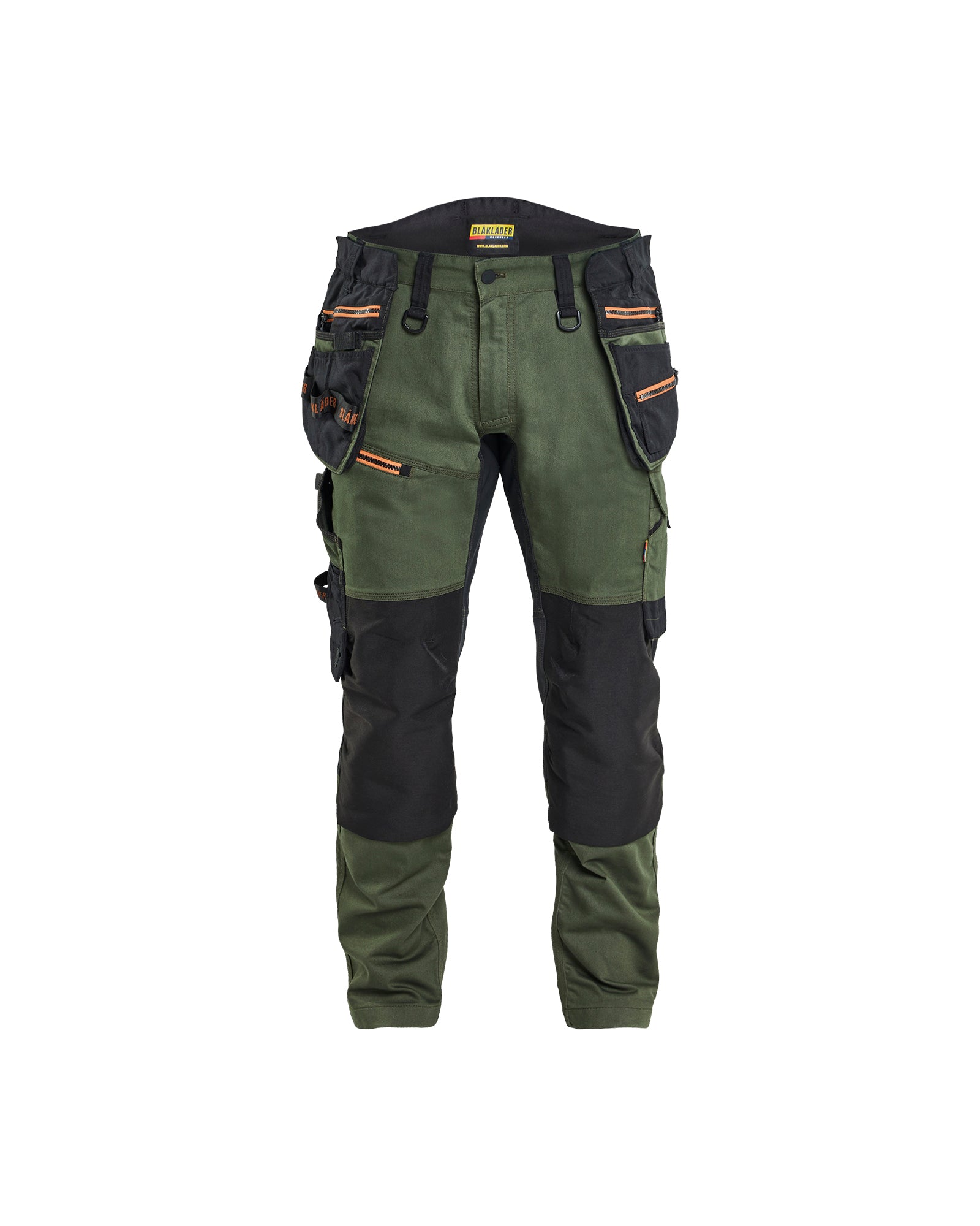 Blåkläder 1970 Striker Håndværkerbuks med Stretch, Skovgrøn/Rust