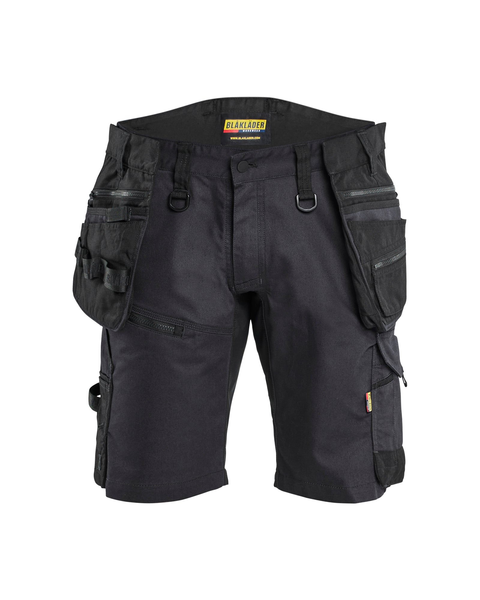 Blåkläder 1972 Striker Håndværkershorts med Stretch, Sort/Sort
