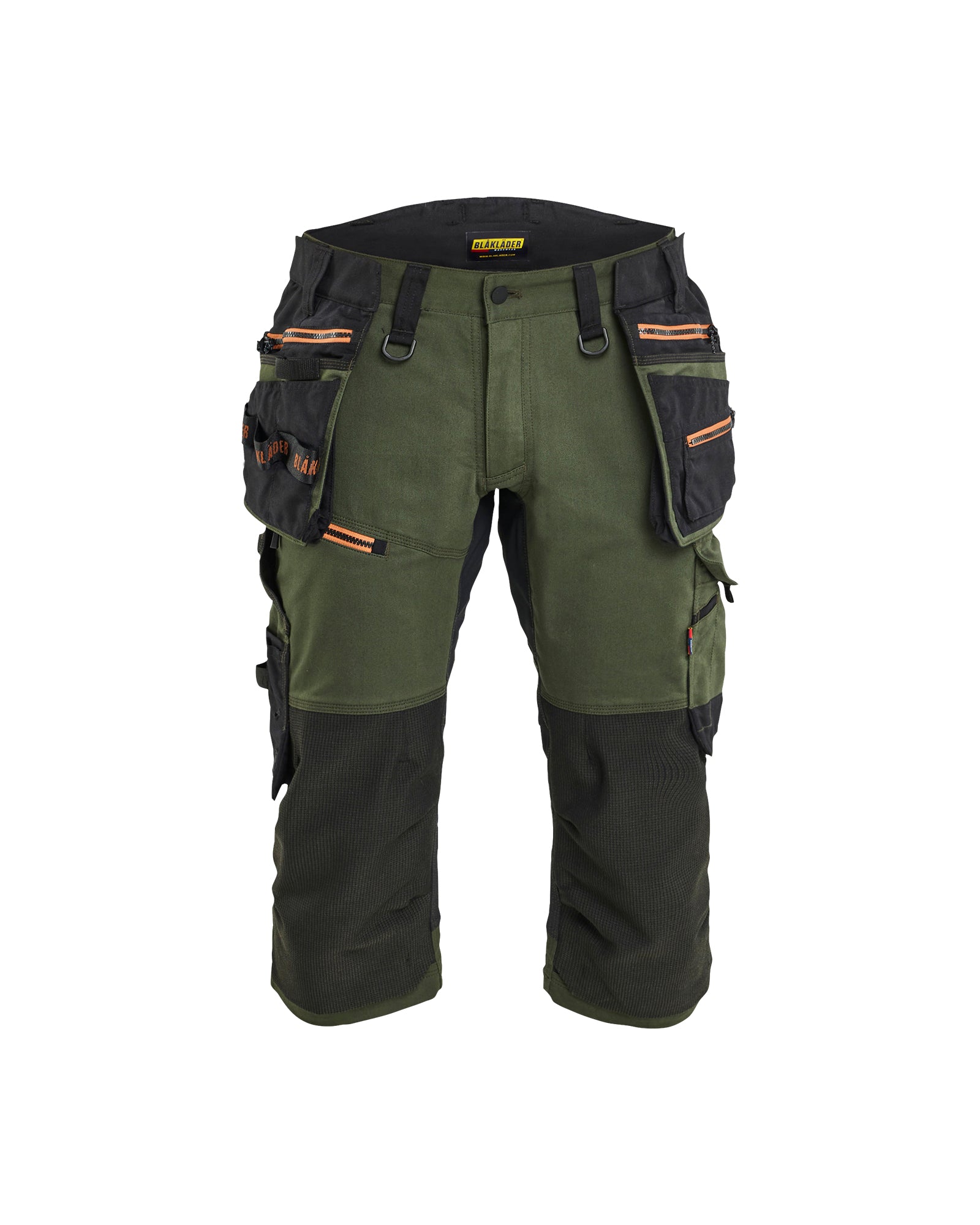 Blåkläder 1977 Striker Håndværkerknickers med Stretch, Skovgrøn/Rust