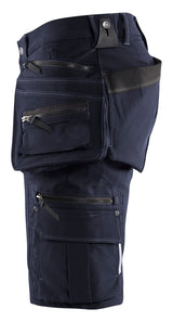 Blåkläder 1988 Håndværker Shorts 4-vejs stretch X1900 produktfoto med tryk