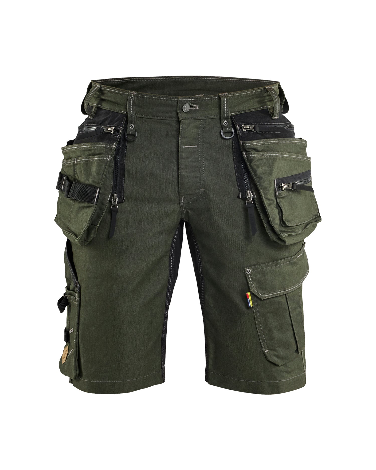 Blåkläder 1992 Håndværker Shorts stretch X1900, Skovgrøn/Sort