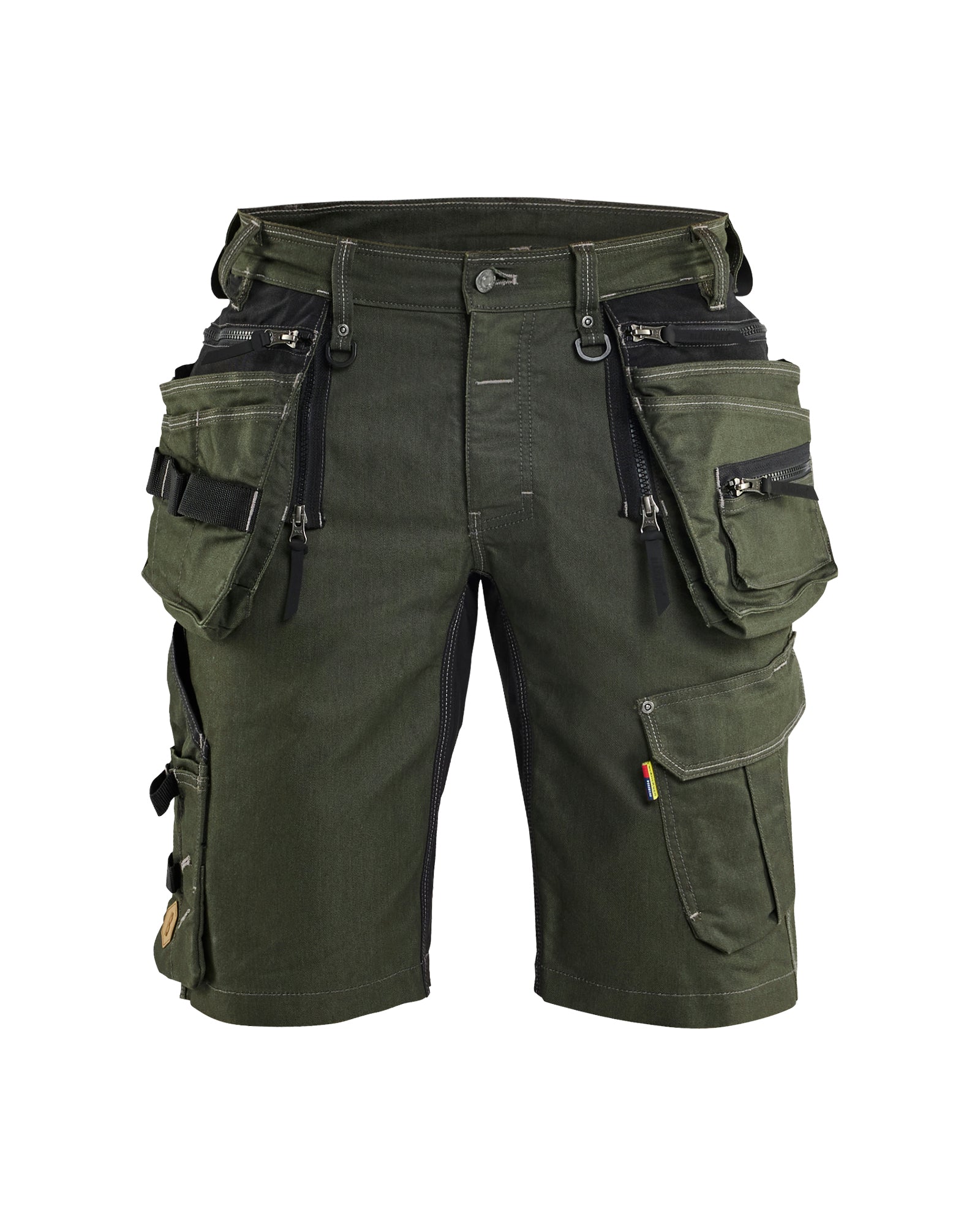 Blåkläder 1992 Håndværker Shorts stretch X1900, Skovgrøn/Sort