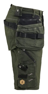 Blåkläder 1992 Håndværker Shorts stretch X1900 detalje til broderi