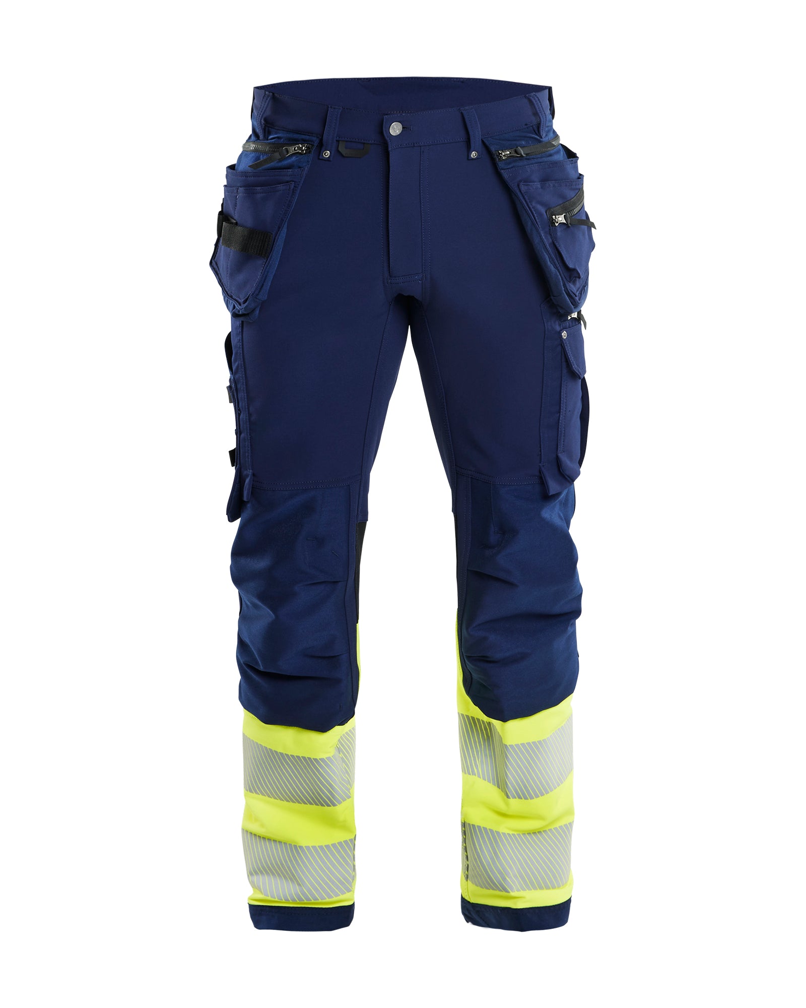 Blåkläder 1993 High Vis Buks 4-vejs stretch, Marineblå/High Vis Gul