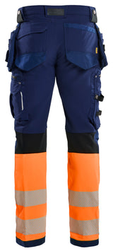 Blåkläder 1993 High Vis Buks 4-vejs stretch nærbillede med logo