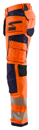 Blåkläder 1997 High Vis Buks 4-vejs stretch nærbillede med tryk