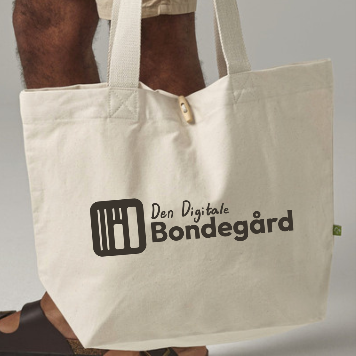 Den Digitale Bondegårds EarthAware Organic Marina Bag m/transfertryk