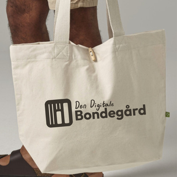 Den Digitale Bondegårds EarthAware Organic Marina Bag m/transfertryk