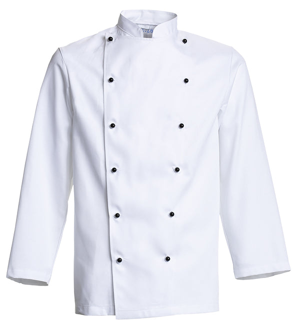 NYBO Workwear 201002 Kokkejakke med tryk eller logo – arbejdstøj og firmatøj