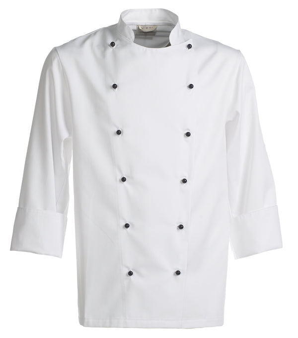 NYBO Workwear 201058 Kokkejakke, manchet med tryk eller logo – arbejdstøj og firmatøj