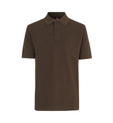 ID 2020 YES poloshirt nærbillede med tryk