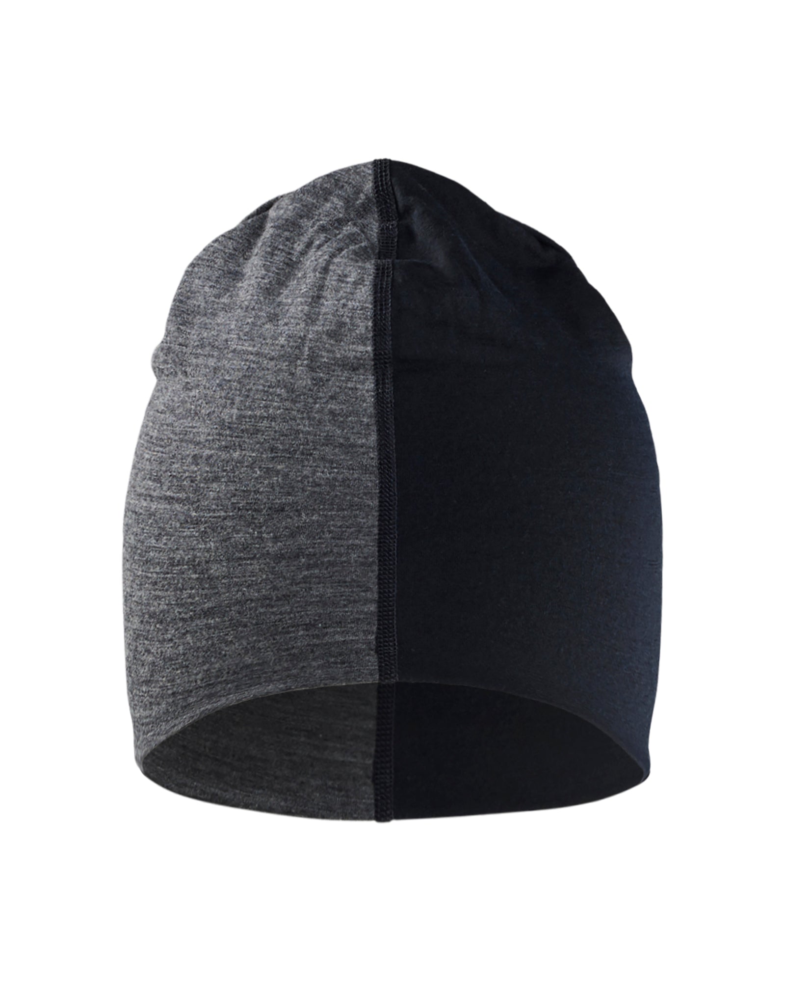 Blåkläder 2035 Merino Beanie, Mellemgrå/Sort