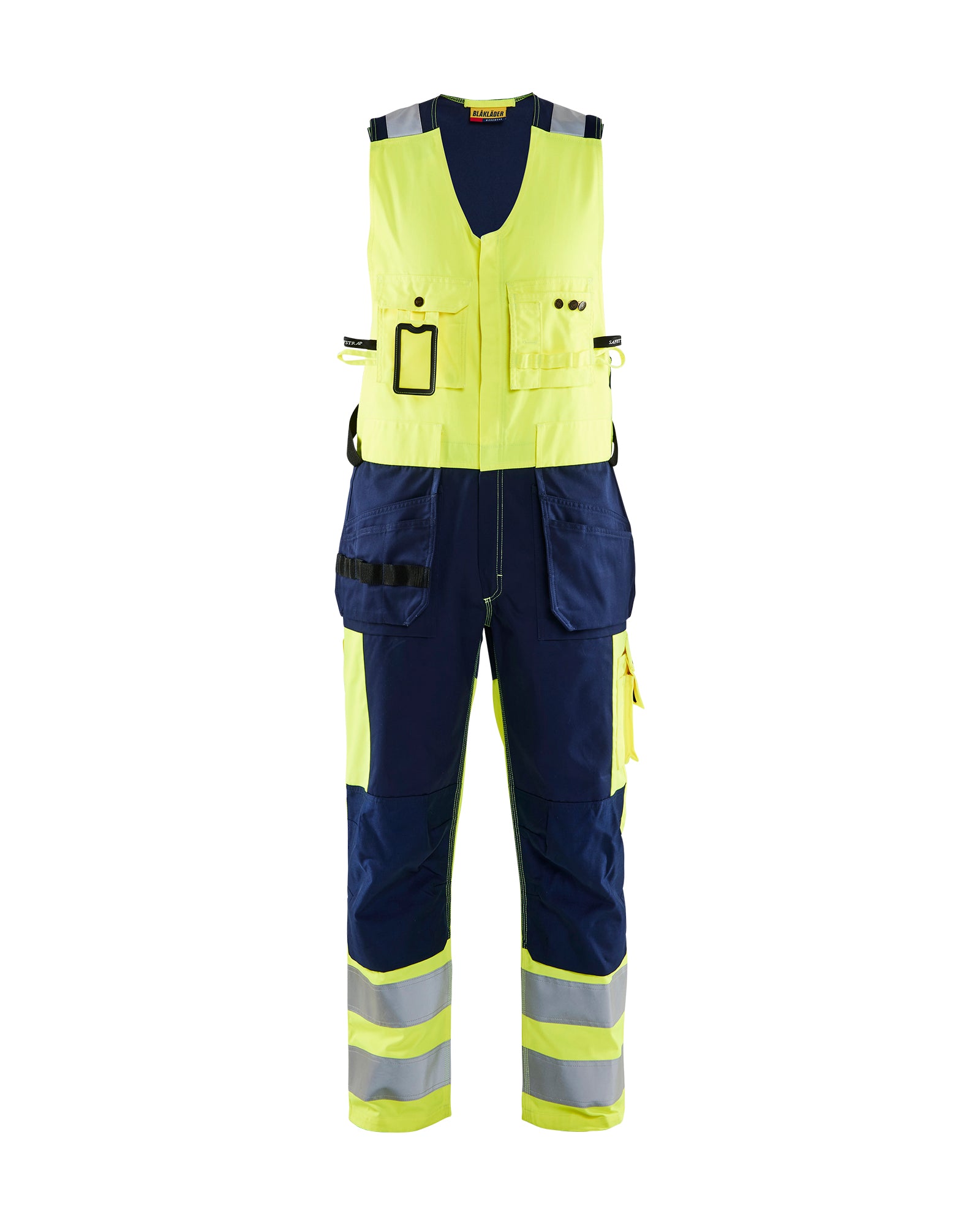 Blåkläder 2653 High Vis Helbuks, High Vis Gul/Marineblå