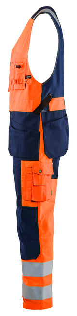 Blåkläder 2653 High Vis Helbuks nærbillede med tryk