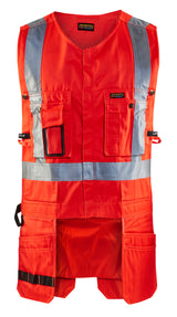 Blåkläder 3027 High Vis Håndværker Vest produktbillede med tryk