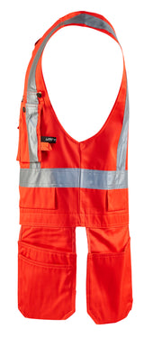 Blåkläder 3027 High Vis Håndværker Vest detalje med firmalogo