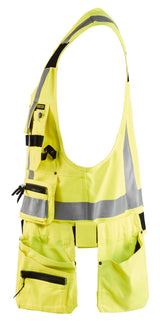 Blåkläder 3032 High Vis Håndværker Vest produktfoto med tryk