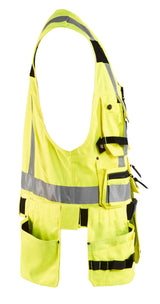 Blåkläder 3032 High Vis Håndværker Vest detalje til broderi