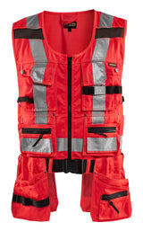 Blåkläder 3032 High Vis Håndværker Vest produktbillede med tryk