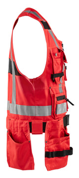 Blåkläder 3032 High Vis Håndværker Vest materiale med logo