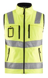 Blåkläder 3049 High Vis Softshell Vest med tryk eller logo – arbejdstøj og firmatøj