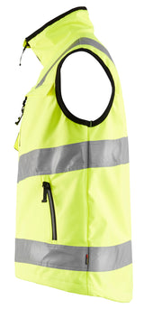Blåkläder 3049 High Vis Softshell Vest produktfoto med tryk