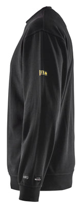 Blåkläder 3074 Flammehæmmende Sweatshirt Inherent nærbillede med logo