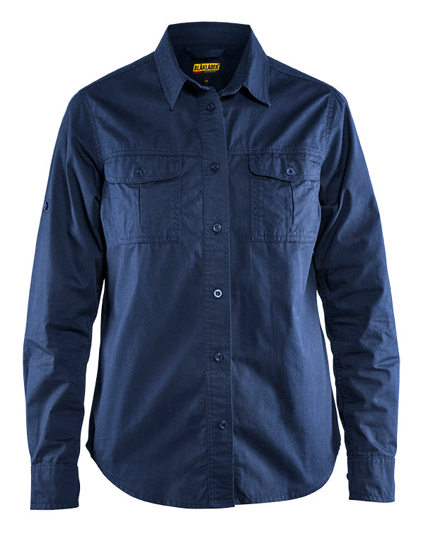 Blåkläder 3208 Dame Twill Skjorte, Marineblå