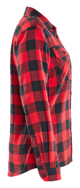 Blåkläder 3218 Dame Flannel Skjorte produktbillede med tryk